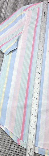 Vineyard Vines Men Poplin Short Sleeve Pastel Stripe Whale Shirt Classic Fit NWT - Picture 10 of 11