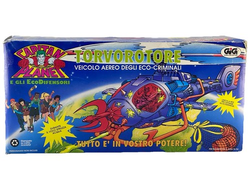 SKUMM-O-COPTER CAPTAIN PLANET TORVOROTORE GIG KENNER 1991 ITALIAN BOX  - Foto 1 di 10