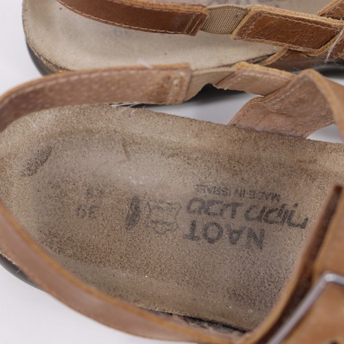 Naot Womens Size 8-8.5 Brown Leather Strappy Comfort Casual Buckle Norah Sandals - Picture 4 of 5