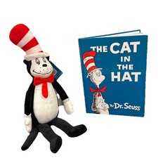 Kohls Cares Dr Seuss The Cat In The Hat Book  18" Stuffed Animal Plush Toy NEW