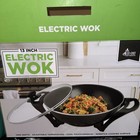 ECO+CHEF Electric Wok, 13" Ceramic Nonstick, Sealed - New in box