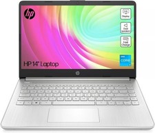 HP 14s-dq5013na Laptop 14" FHD Intel Core i3 128GB SSD 4GB RAM Silver Win 11 NEW