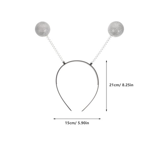 2 Pcs Glitter Headbands Boppers Halloween Headwear Headpiece Party Costume - Picture 5 of 12