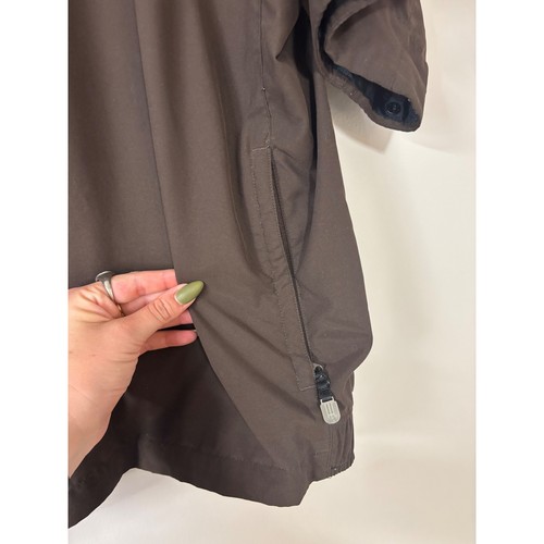Adidas ClimaProof Golf Pullover Brown Short Sleeve Jacket Medium M - Picture 2 of 9