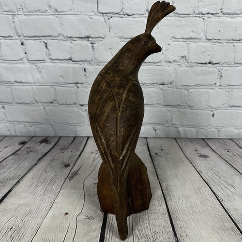 Unikat handgeschnitzte Eisenholz Wachtel Figur Holzschnitzerei Deko - Bild 7 von 14