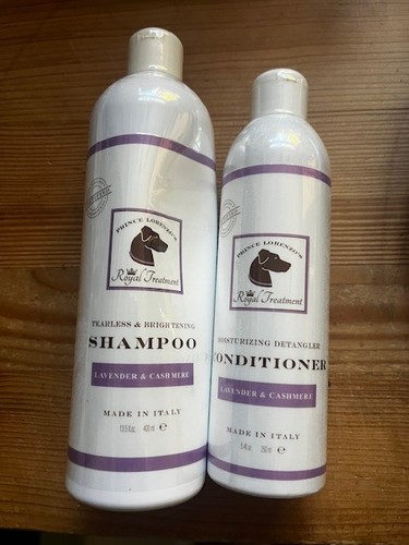 Prince Lorenzo's Royal Treatment Shampoo & Condition set for Dogs NEW