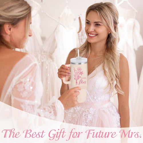 Bride to Be Geschenke Becher für Frauen, Verlobungs- & Junggesellinnengeschenke, Isolat... - Bild 2 von 7