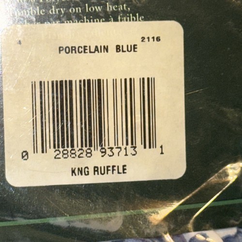 NEW Rare Ralph Lauren King PORCELAIN BED SKIRT Dust Ruffle TAMARIND Blue Birds - Picture 3 of 5