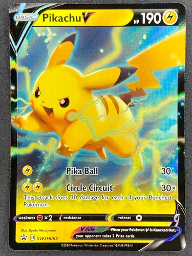 Pokémon Pikachu V SWSH063 SWSH Black Star Promo NM