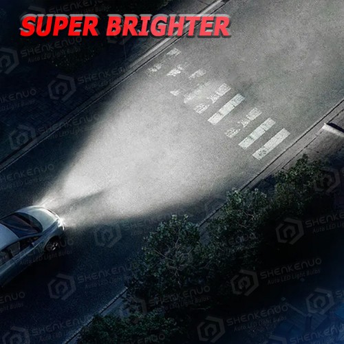 For Ford Mustang 1988-1993 Combo LED Headlight Hi/Lo Beam + Fog Light Bulbs Kit - Picture 16 of 16