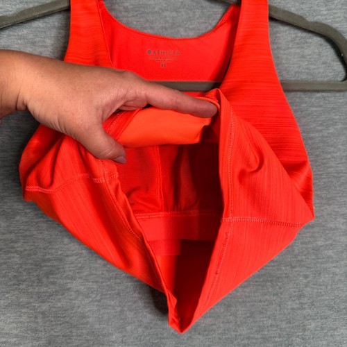 Athleta Size XS Neon Cropped Tank Top – Built-In Bra w/ Cups - Picture 4 of 6