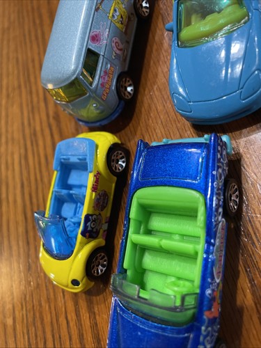 4 Matchbox Sponge Bob And Friends Including Mindy 1:64 Car Set - Picture 8 of 12