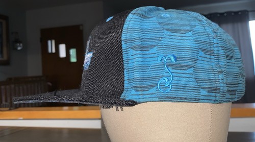 i9 GRASSROOTS CALIFORNIA LIMITED EDITION WERK OUT BLACK BLE HAT 7 1/2 FLAT BILL - Picture 13 of 19