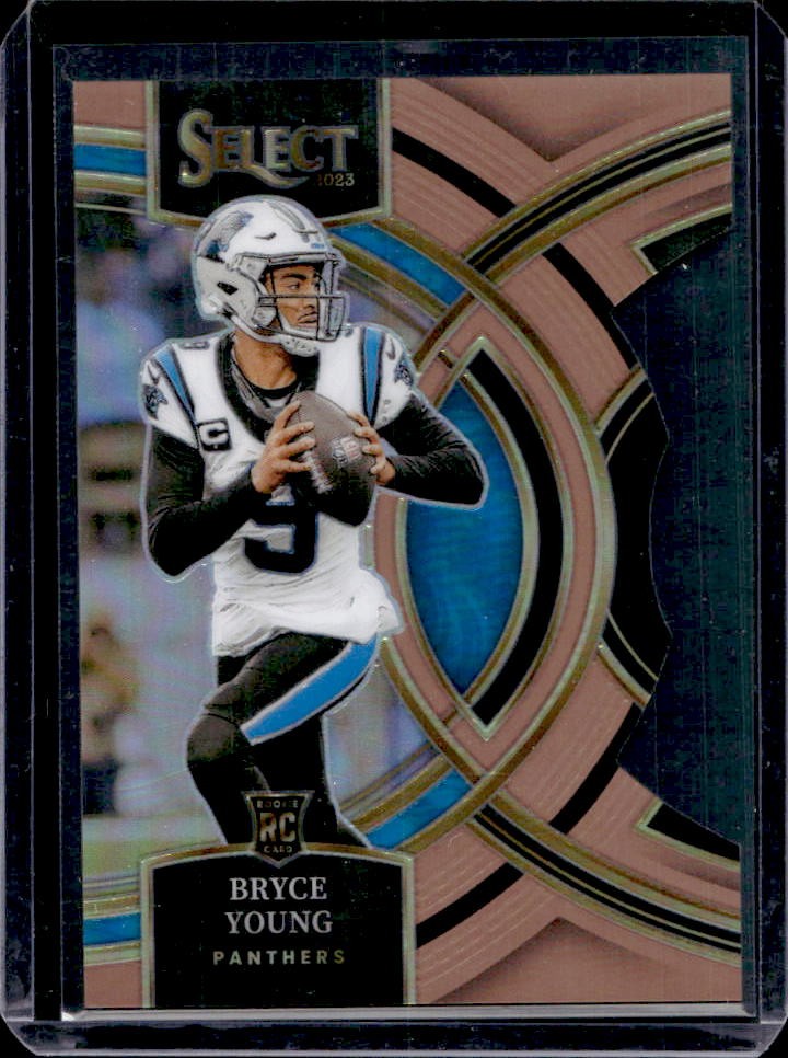 2023 Select Bryce Young Copper Prizms Die Cut RC Premier #/299 Panthers