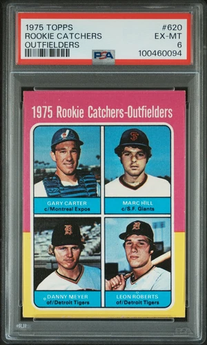 1975 TOPPS #620 ROOKIE CATCHERS-OUTFIELDERS ROOKIE RC PSA 6