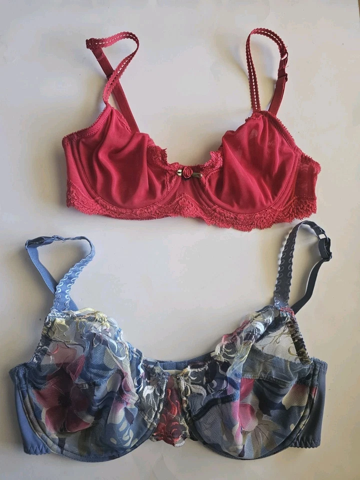 Lote de 10 sujetadores vintage años 90 talla 36b 34c Olga Lovable B.B Curves Isadora Cherie Foto 3 de 4