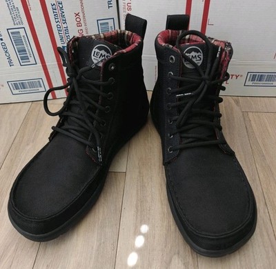 Lems Boulder Mens Mid Black Miminalist Barefoot Boots Size 11.5M