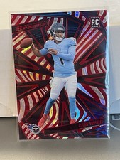 2025 Panini Revolution Football Swirl Parallel SP Cam Ward Rc