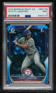 2023 Bowman Chrome Draft Sapphire Edition Wyatt Langford #BDC-106 PSA 9 MINT