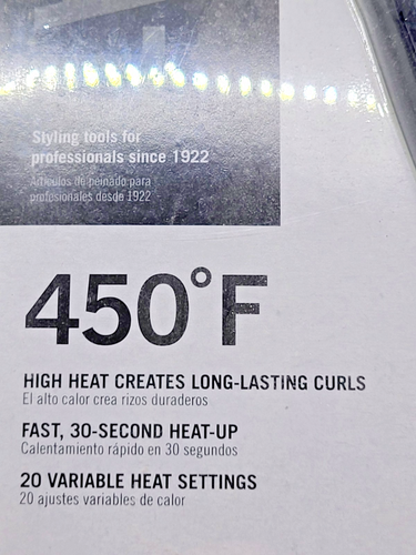 ANDIS Professional CI-44 Curling Iron 1" Ceramic Coated Barrel 20 Settings, NEW - Picture 11 of 17