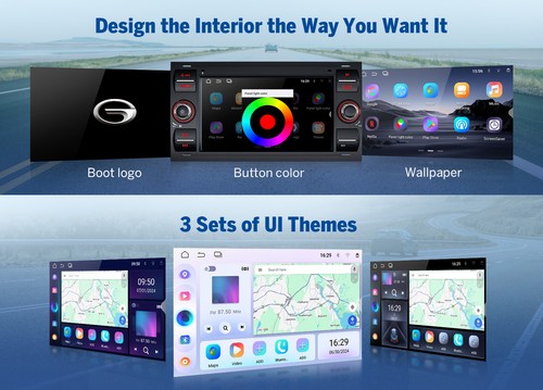 Autoradio Android 14 Navi CarPlay für Ford C-Max Focus Kuga Fiesta Fusion Galaxy - Bild 13 von 20