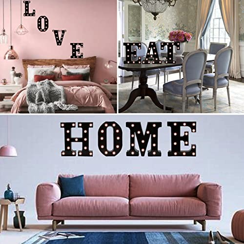  Light Up Black Alphabet Marquee Letters Sign LED Marquee Number Style Letter E - Picture 3 of 8