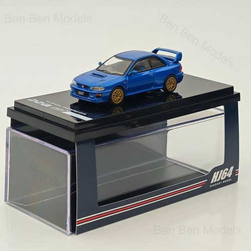 Hobby Japan 1/64 SUBARU Impreza 22B STi Version GC8 BLUE HJ646041BL Diecast - Picture 9 of 10
