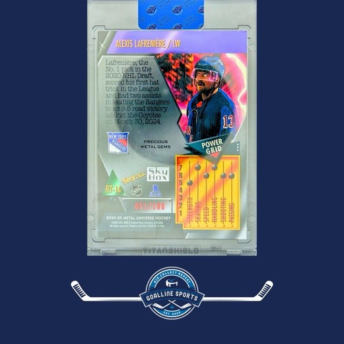 2024 METAL UNIVERSE #RT-14 ALEXIS LAFRENIÈRE RED PMG ANIMATED RETRO /100 - Picture 2 of 2