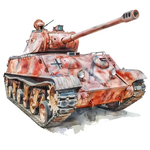 Military World War Tank Vehicle Self Adhesive Sticker