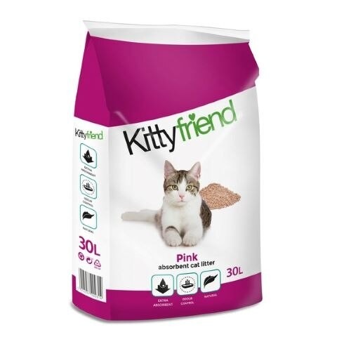 Kittyfriend Pink Cat Litter - 30 Litre - Picture 1 of 1