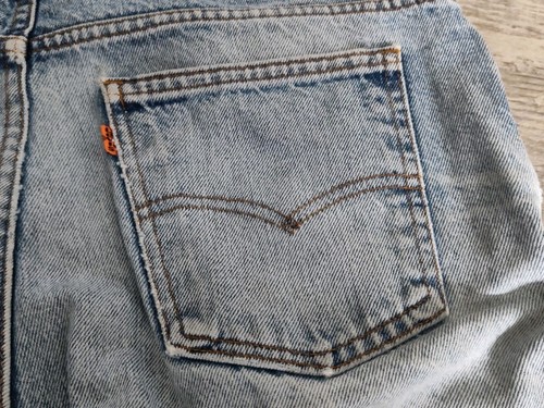 VTG Levi's Jeans Mens 38x34 509 USA Made Orange Tab 80s 90s Red Bat Distressed - Picture 21 of 22
