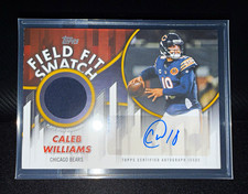 Topps 2026 Flagship Football Caleb Williams Bears Field Fit Swatch Auto 33/50
