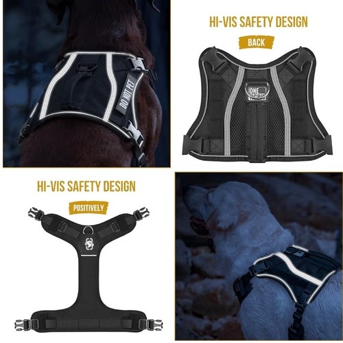 OneTigris Tactical Dog Harness for Medium Large Dogs, Do Not Pet No Pull Mesh... - Picture 4 of 6