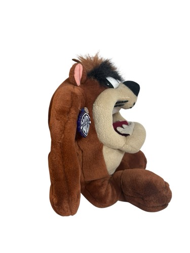 Peluche Taz Tasmanian Devil juguete suave juego por juego de colección 1998 Looney Tunes etiqueta WB - Imagen 3 de 8
