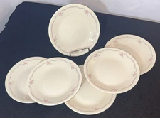 7 Corelle Corning ENGLISH BREAKFAST Salad Dessert Bread Plates 6 3/4"  EUC
