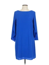 AB Studio Women Blue Casual Dress L