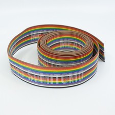 Measurex 60000395 Sumitomo - 20 Wire Flat Rainbow Ribbon Cable - Vintage