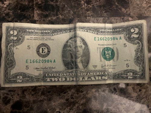 2 dollar bill 2003 A series - Picture 1 of 2