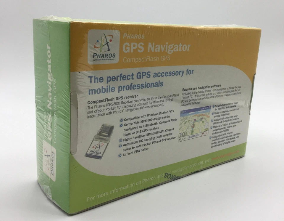 Microsoft Pharos GPS-500 CompactFlash GPS Navigator for Pocket PC USA Maps - Image 2 of 2