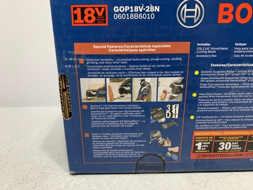 Bosch GOP18V-28N StarlockPlus Oscillating Tool 18V - Picture 4 of 12