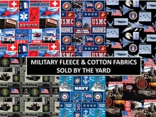 MILITARY FLEECE FABRIC & MILITARY COTTON FABRIC-SOLD BY THE YARD-BEST ON EBAY