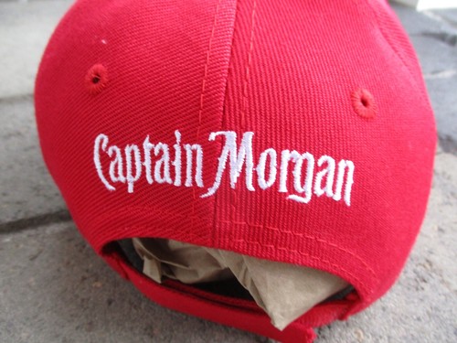 Captain Morgan Hat Cap Red Strap Back Adjustable Logo Rum Liquor Baseball Mens - Picture 11 of 17
