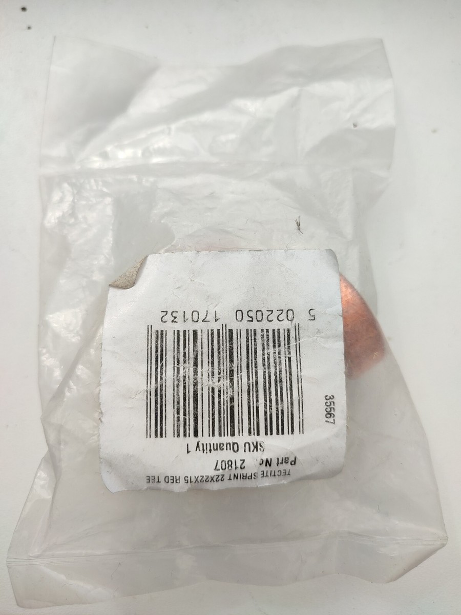 M Tectite Sprint 22x22x15 Tee Copper Pushfit | eBay UK