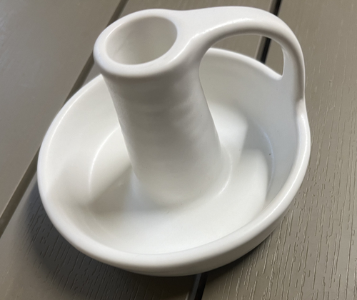 IKEA GODTAGBAR Candlestick Candle Holder with Handle Ceramic White 8 cm 3" - NEW - Picture 8 of 10