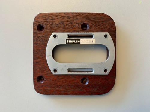 VERY RARE VINTAGE NOS THORENS REFERENCE SME DRILL OUT SMALL MAHAGONY ARMBOARD - Picture 5 of 5