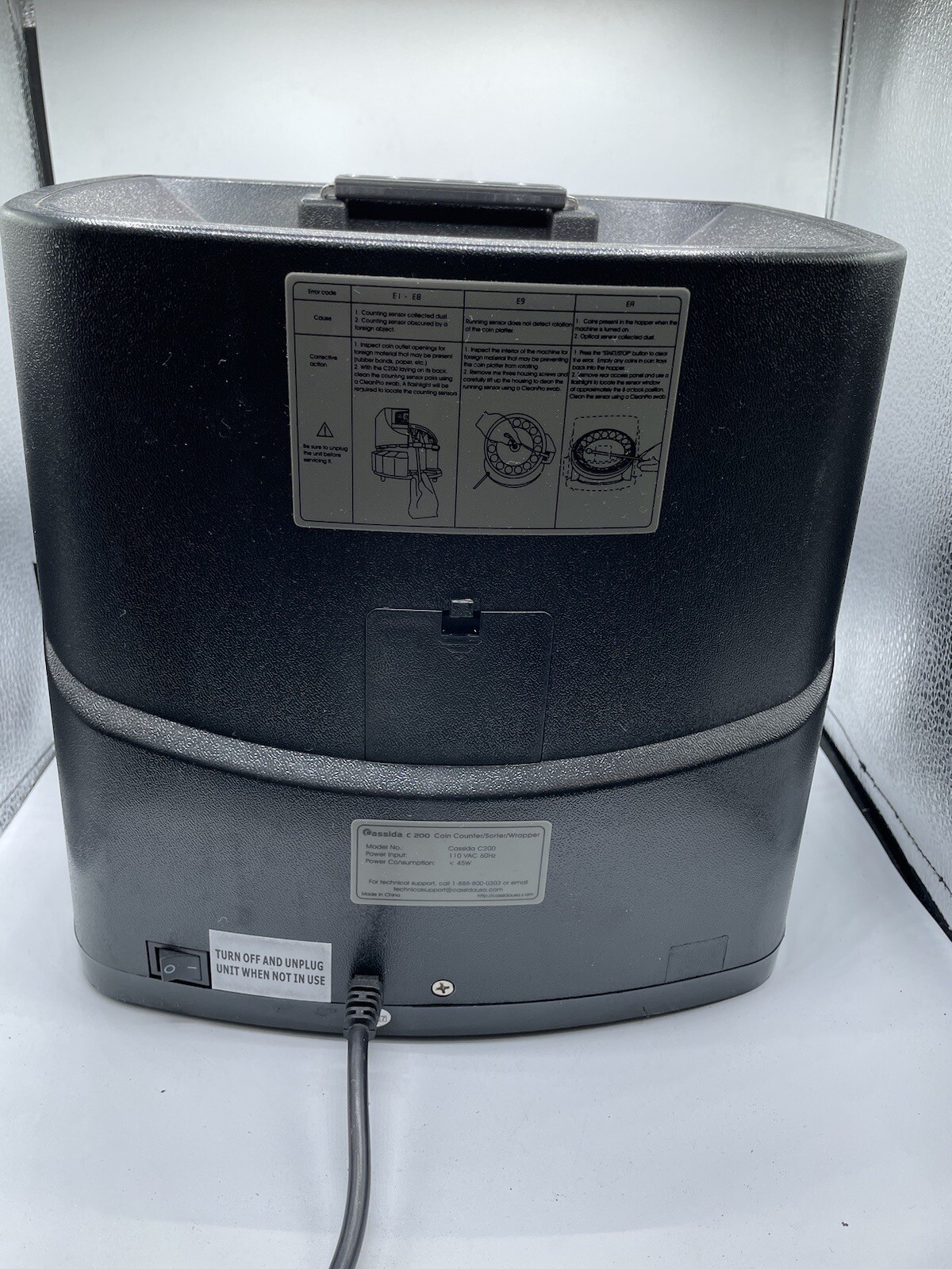 Cassida C200 Coin Sorter & Counter *Parts missing eBay