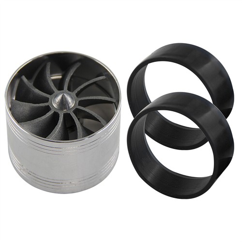 2.5'' Universal Turbo Single Fan Air Intake Fuel Saver Lüfter Turbonator Fuel - Picture 2 of 9