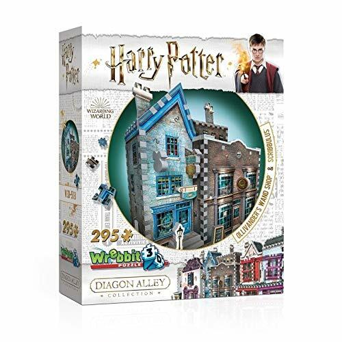 Wrebbit 3D Harry Potter Diagon Alley Ollivanders and Scribbulus 295 Piece Puzzle - Picture 1 of 6