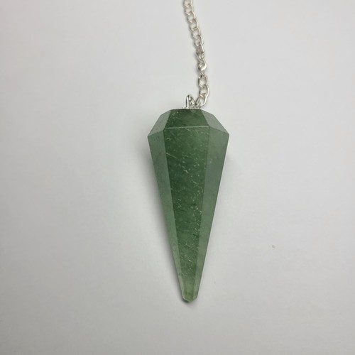 Herramienta de adivinación péndulo radiestesia cristal cono facetado aventurina verde - Imagen 10 de 13