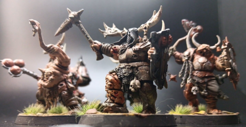 5 PUTRID BLIGHTKINGS WARHAMMER AGE OF SIGMAR MAGGOTKIN OF NURGLE CHAOS PAINTED A